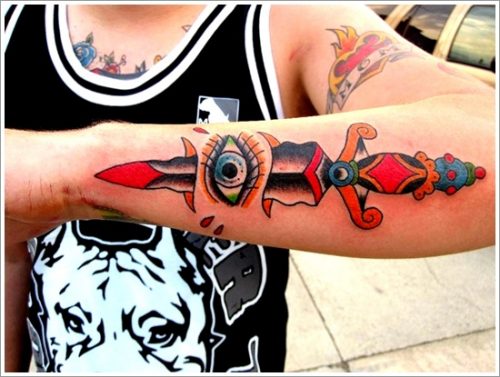 tatuajes cuchillos dagas25