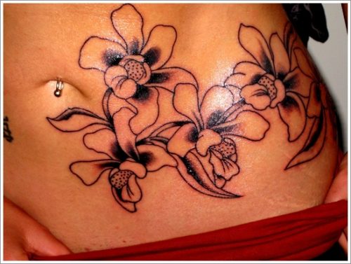 tatuajes de flores y orquídeas10