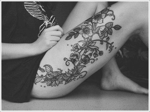 tatuajes de flores y orquídeas21