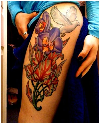 tatuajes de flores y orquídeas27