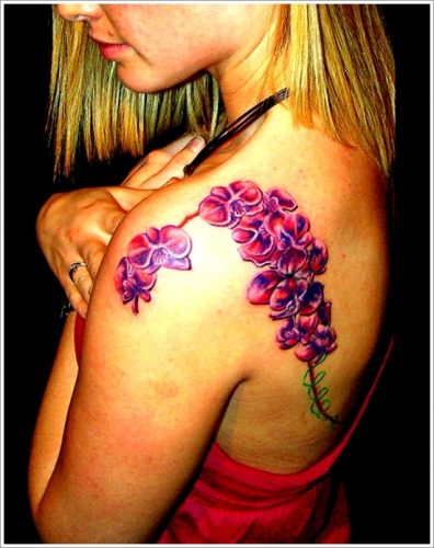 tatuajes de flores y orquídeas29