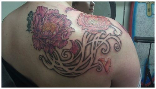 tatuajes flor peonia peony14
