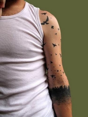 tatuajes de bandadas de aves20
